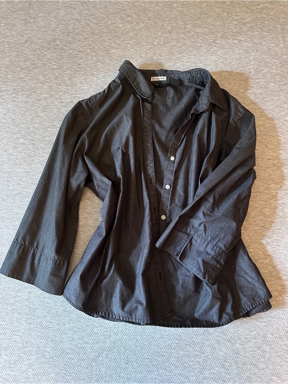 Women's Black Button-Down Shirt